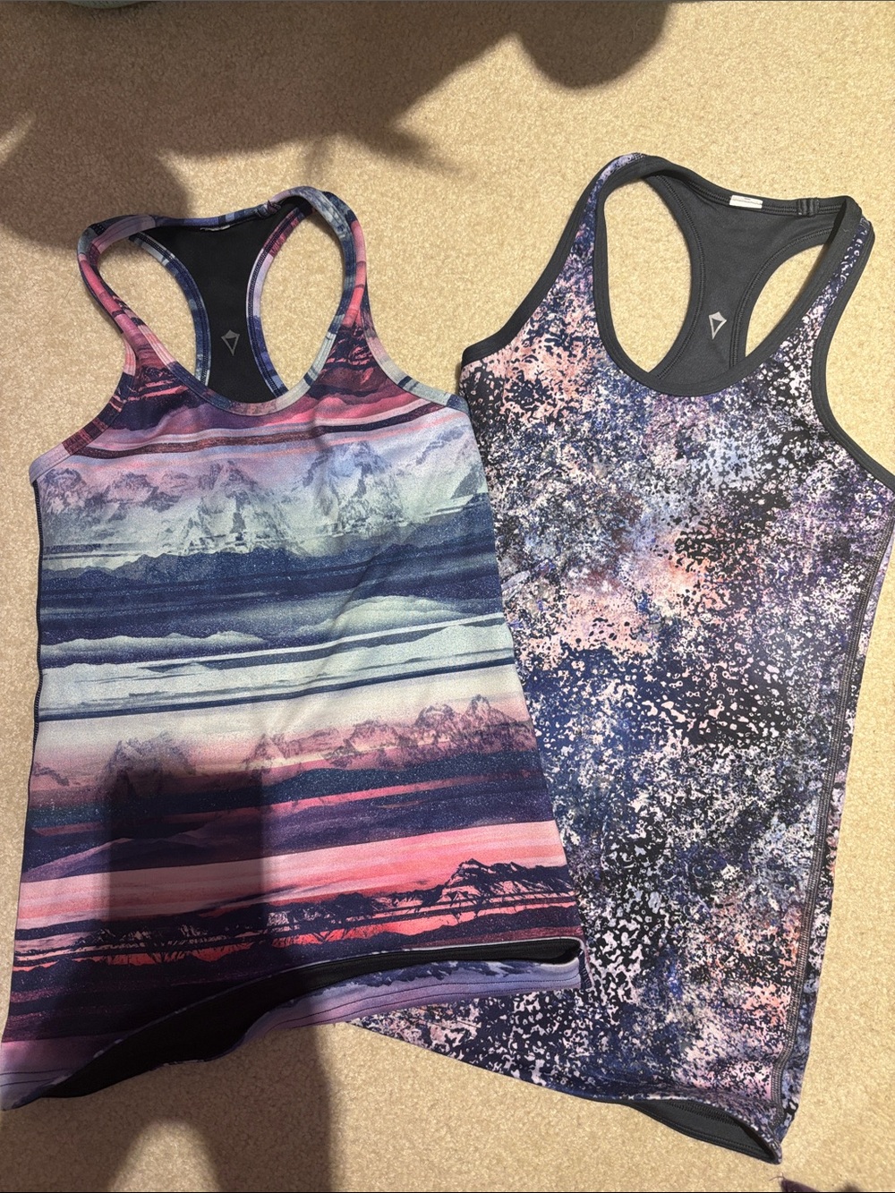 Ivivva Women’s Pink, Purple and Blue Printed Racerback Tank Tops $20 EACH
